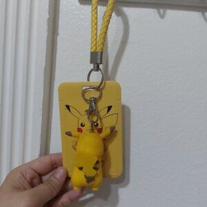 Rare Useful Pokémon Pikachu ID Photo Card Keychain Charm Bag Charm